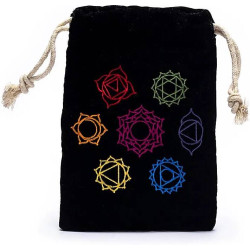 Pochette de velours 7 Chakras