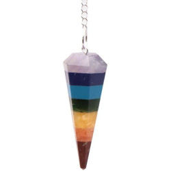 Pendule Hexagonal 7 Chakras