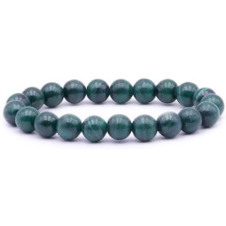Bracelet Malachite perles 9-10mm