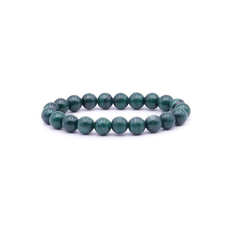 bracelet malachite 9-10mm