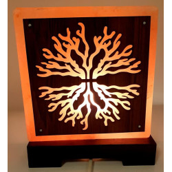 Lampe de Sel Himalaya Double Arbre de Vie