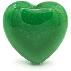 Cœur poli en Aventurine Verte