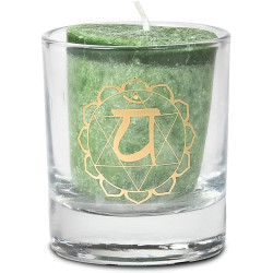 Bougie votive parfumée 4ème Chakra