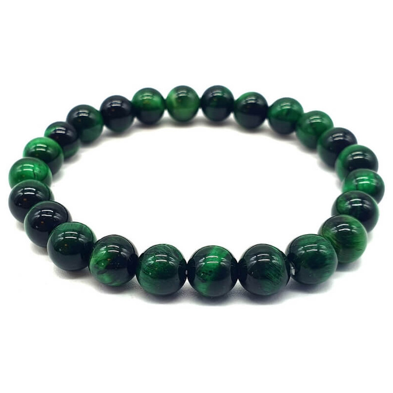 bracelet oeil de tigre vert