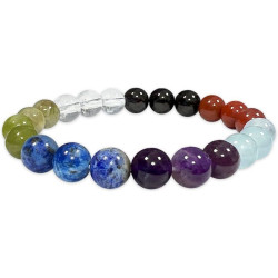 Bracelet Pierres 7 Chakras Perles 8mm