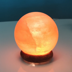 Lampe en Cristal de Sel d'Himalaya Sphère USB