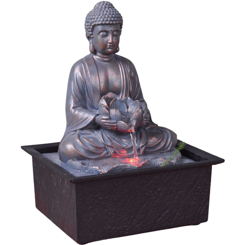 Fontaine Bouddha Praya - Fontaine D'Intérieur Bouddha Amovible - Décoration Zen Exotique