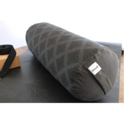 Bolster de yoga noir en Kapok