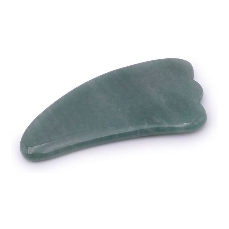 gua sha plume aventurine verte