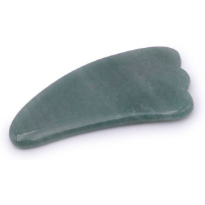 gua sha plume aventurine verte