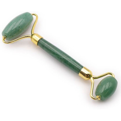 Rouleau de massage en Aventurine Verte (2 têtes)