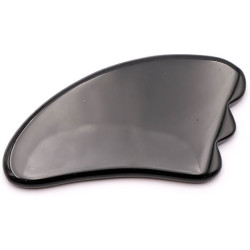 Gua Sha Plume en Obsidienne Noire