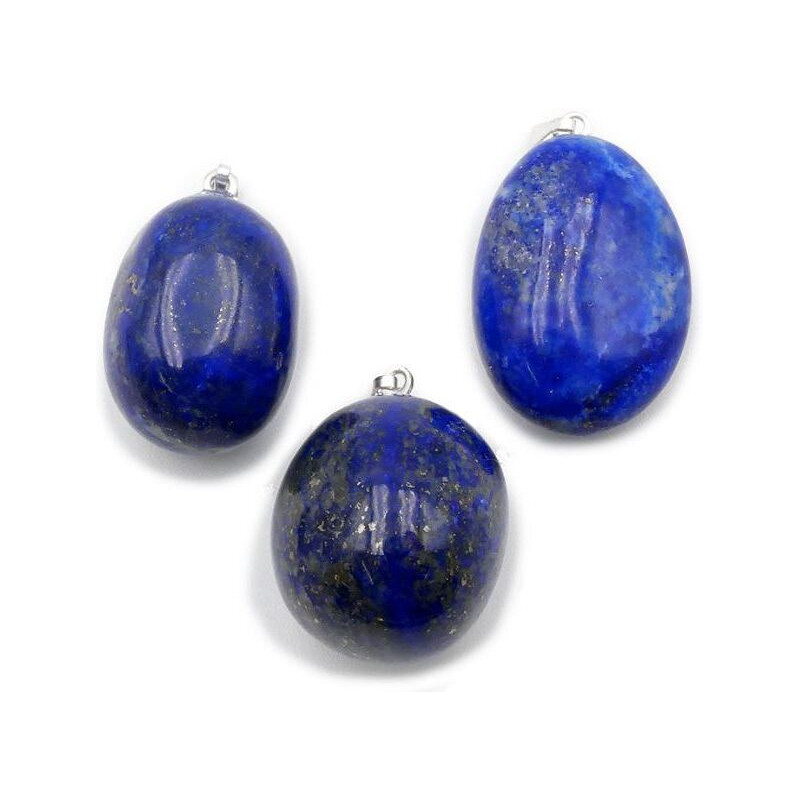 pendentif pierre roulée lapis lazuli