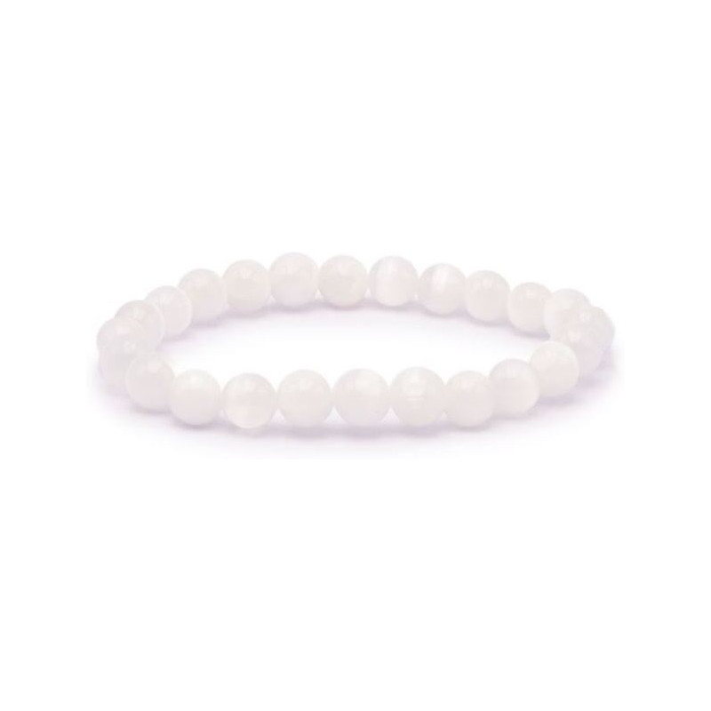 bracelet sélénite 8mm