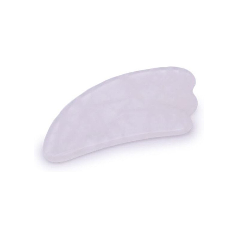 gua sha plume en cristal de roche