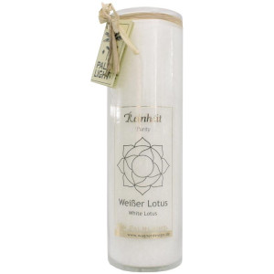 bougie chakra lotus blanc