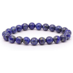 Bracelet Lapis Lazuli perles 8mm - Qualité Supérieure