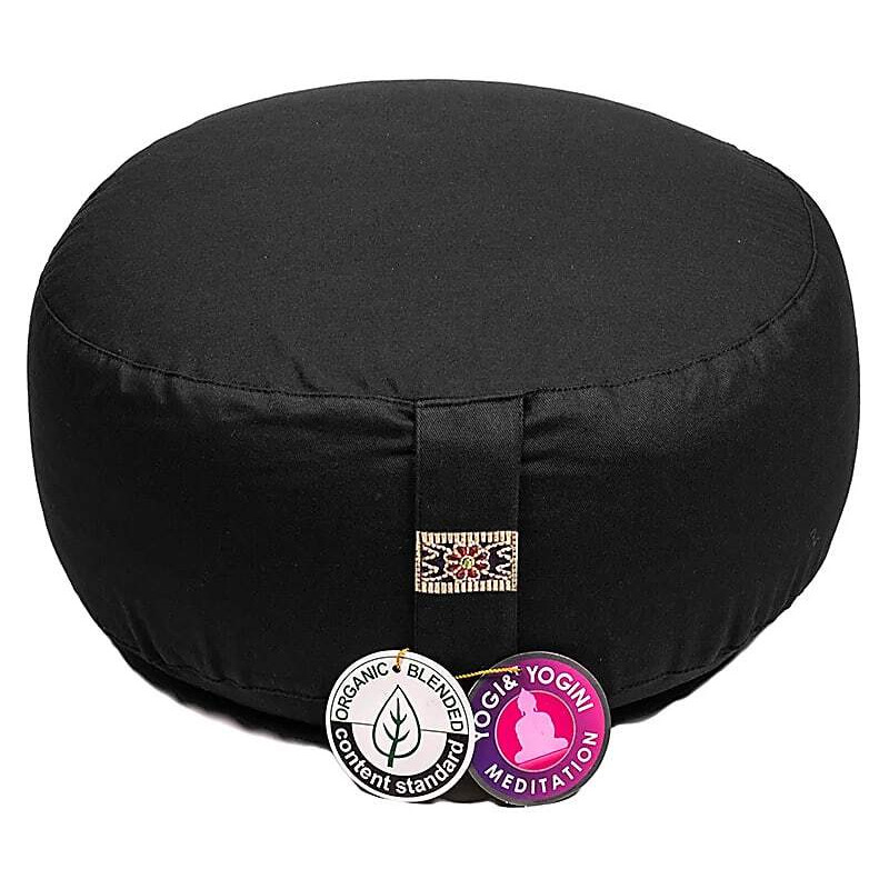 coussin de méditation noir