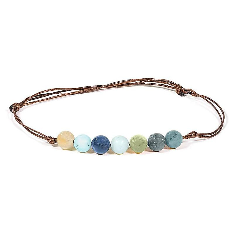 bracelet ajustable amazonite