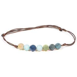 bracelet ajustable amazonite