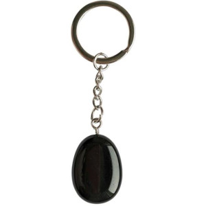 porte clé obsidienne noire