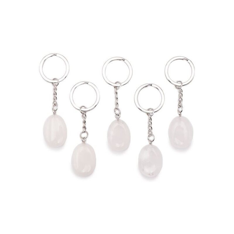 Porte-clés Cadeau Retraite Avec Pendentif Pierre De Lune Et Carte « Pour Votre Prochain Chapitre » - Cadeau De Départ élégant Et Significatif