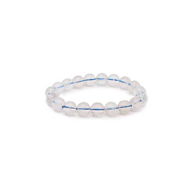 bracelet topaze bleue perles 10mm qualité supérieure