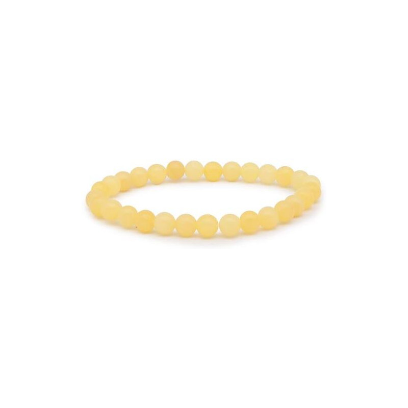 bracelet calcite orange perles 6mm
