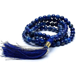 Mala Lapis Lazuli 108 perles - Qualité supérieure