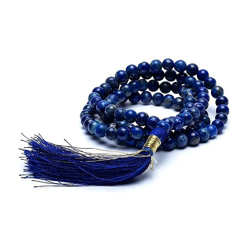 mala lapis lazuli 108 perles