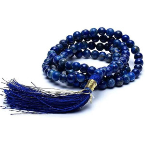 mala lapis lazuli 108 perles