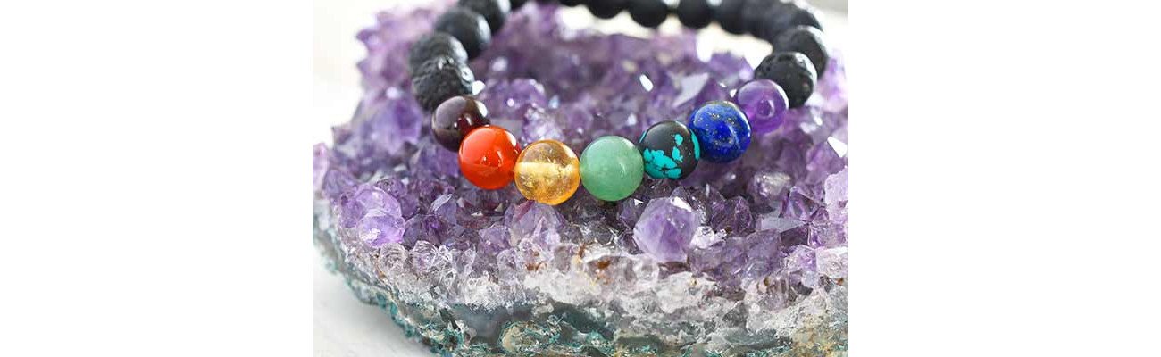 Bracelet Pierres Naturelles Violettes 7ème Chakra - Top Zen